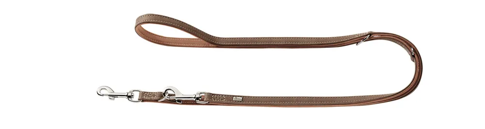 Heißes Angebot HUNTER Verstellbare Führleine Porto 20/200 Leder tabak/cognac